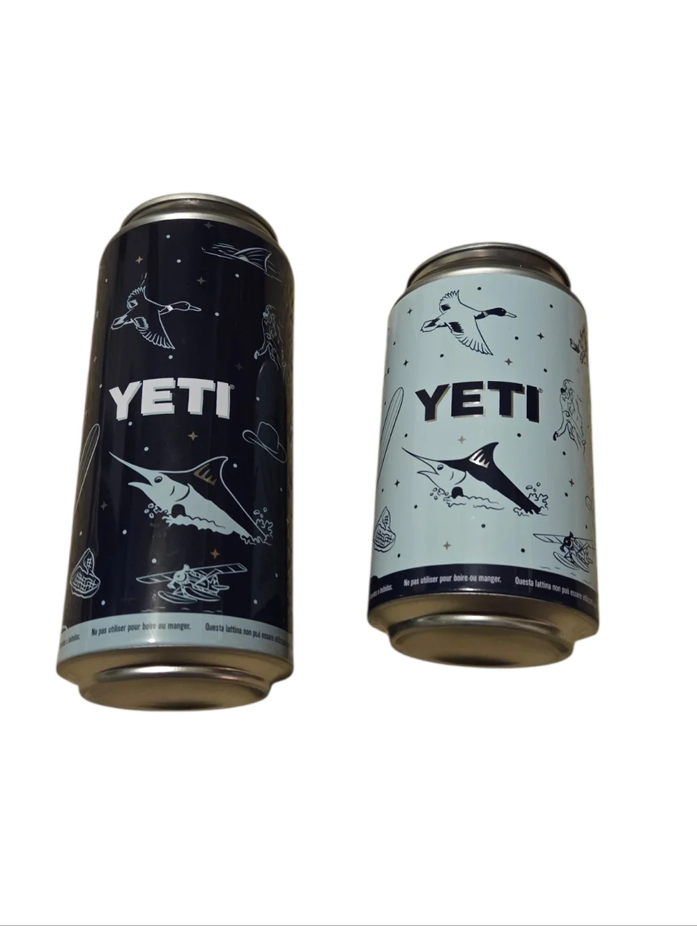 Yeti Pop Top Stash Cans- Set Of 2- Sportsman/Winter Skies Limited Edtion